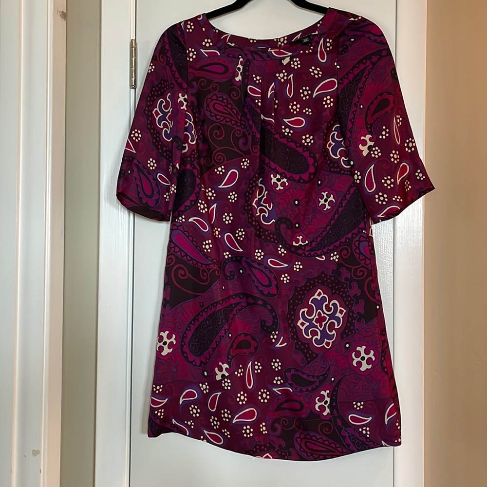 Banana Republic Printed Silk Dress